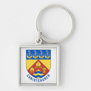 Coat of arms of Christchurch, New Zealand Key Ring