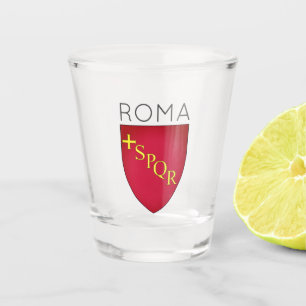 Coat of Arms of city of Rome, Italy Shot Glass