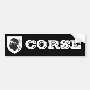 Coat of Arms of Corsica (France) Bumper Sticker