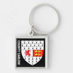 Coat of Arms of County Carlow, Republic of Ireland Key Ring