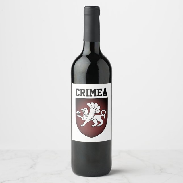 Coat of Arms of Crimea Wine Label (Front)