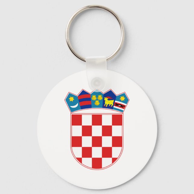 Coat of Arms of Croatia Key Ring (Front)