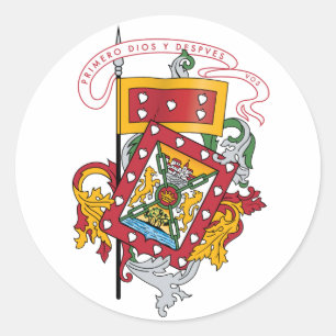 Coat of Arms of Cuenca, Ecuador Classic Round Sticker