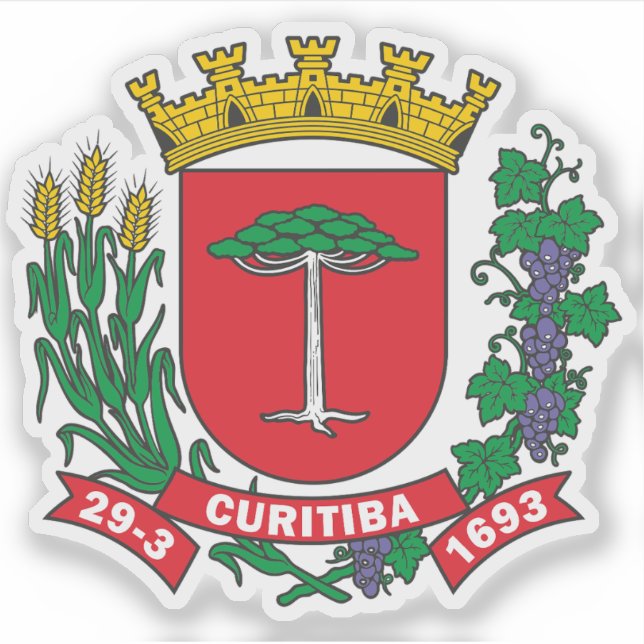 Coat of arms of Curitiba, Brazil (Front)