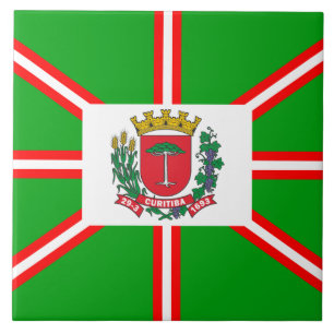 Coat of Arms of Curitiba, Brazil Ceramic Tile