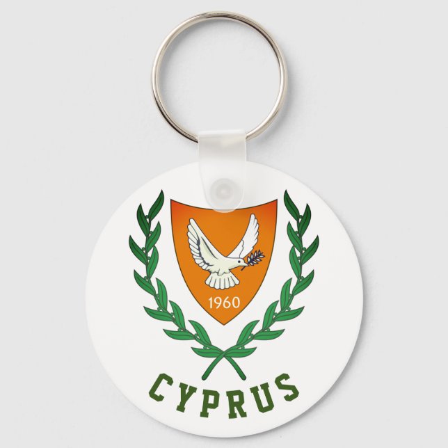 Coat of Arms of CYPRUS Key Ring (Front)