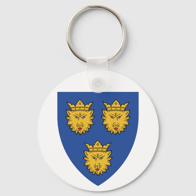 Coat of Arms of Dalmatia, Croatia Key Ring (Front)