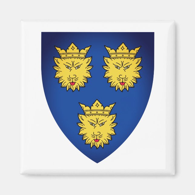 Coat of Arms of Dalmatia, Croatia Magnet (Front)