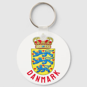 Coat of Arms of Denmark Key Ring