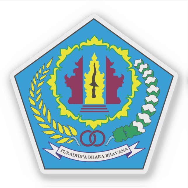 Coat of arms of Denpasar, Indonesia (Front)