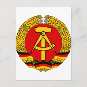 Coat of arms of East Germany Postcard