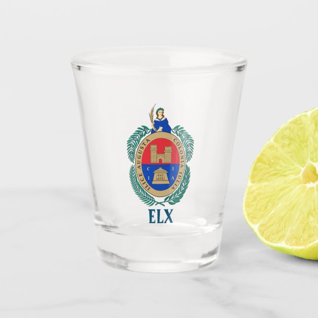 Coat of Arms of Elche, SPAIN Shot Glass (Front)