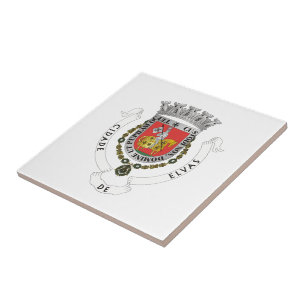 Coat of Arms of Elvas, Portugal Ceramic Tile