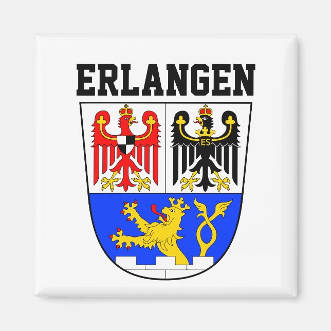 Coat of Arms of Erlangen, GERMANY Magnet (Front)