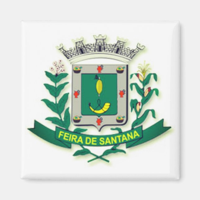 Coat of Arms of Feira de Santana (Bahia, Brazil) Magnet (Front)