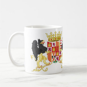Coat Of Arms Of Ferdinand II Of Aragon With Suppor Coffee Mug