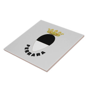 Coat of Arms of Ferrara, ITALY Ceramic Tile
