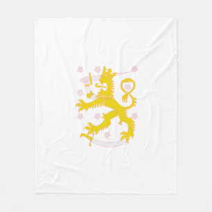 Coat of arms of Finland Fleece Blanket