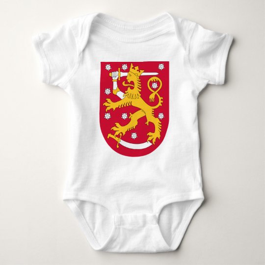Coat of Arms of Finland - Suomen Vaakuna Baby Bodysuit