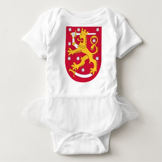 Coat of Arms of Finland - Suomen Vaakuna Baby Bodysuit