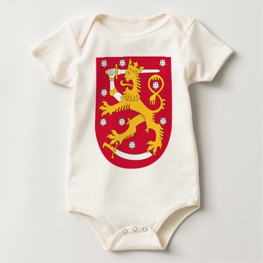 Coat of Arms of Finland - Suomen Vaakuna Baby Bodysuit