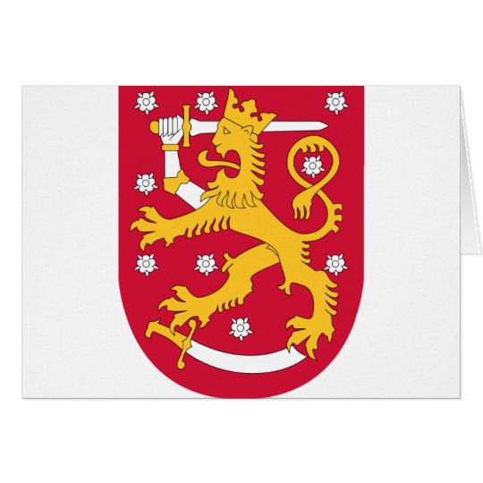 Coat of Arms of Finland - Suomen Vaakuna Card