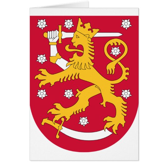 Coat of Arms of Finland - Suomen Vaakuna Card