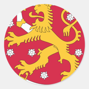 Coat of Arms of Finland - Suomen Vaakuna Classic Round Sticker