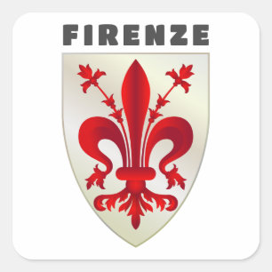 Coat of Arms of Firenze Square Sticker
