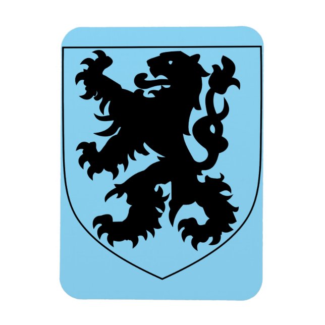 Coat of Arms of Flanders Magnet (Vertical)