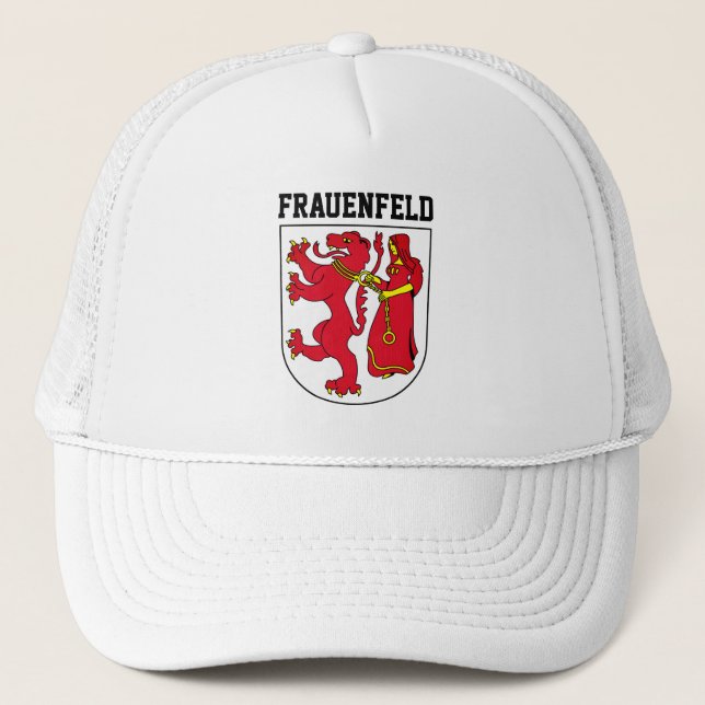 Coat of Arms of Frauenfeld, Switzerland Trucker Hat (Front)