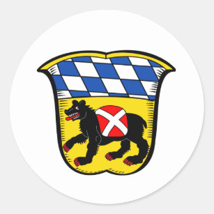 Coat of Arms of Freising, Germany Classic Round Sticker