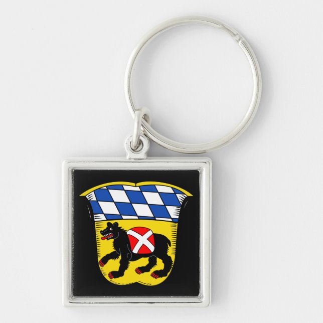 Coat of Arms of Freising, Germany Key Ring (Front)