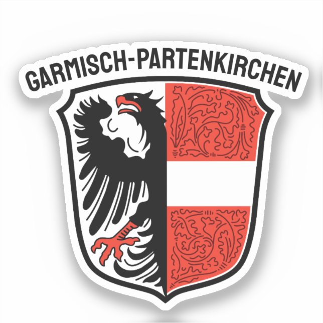 Coat of Arms of Garmisch-Partenkirchen, Germany (Front)