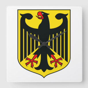 Coat of arms of Germany Square Wall Clock