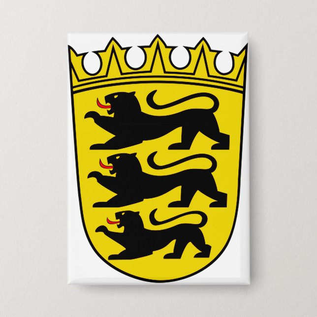Coat of arms of Germany state Baden-Wurttemberg (Front)