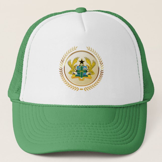 Coat of Arms of Ghana Trucker Hat (Front)