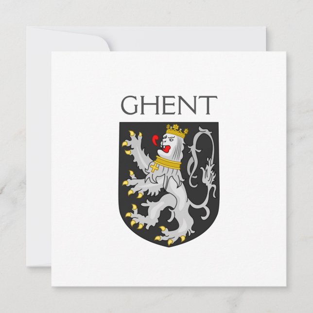 Coat of Arms of Ghent, Belgium (Front)