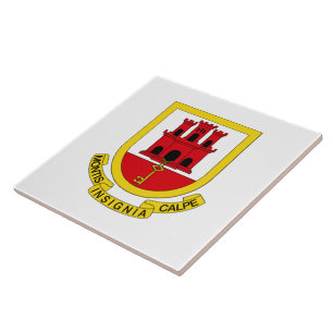 Coat of Arms of Gibraltar Ceramic Tile