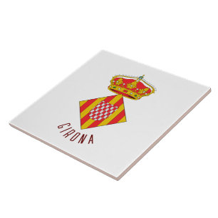 Coat of Arms of Girona Ceramic Tile