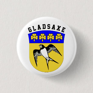 Coat of Arms of Gladsaxe, Denmark 3 Cm Round Badge