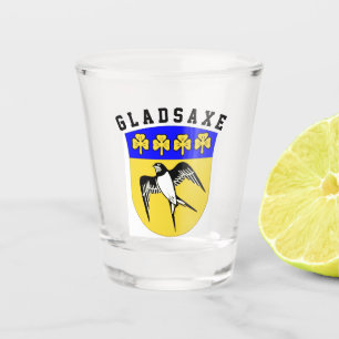 Coat of Arms of Gladsaxe, Denmark Shot Glass