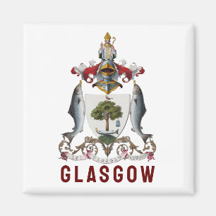 Coat of Arms of Glasgow, SCOTLAND Magnet