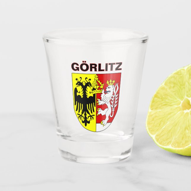 Coat of Arms of Görlitz, Germany Shot Glass (Front)