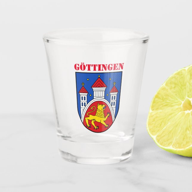 Coat of Arms of Göttingen, Germany Shot Glass (Front)