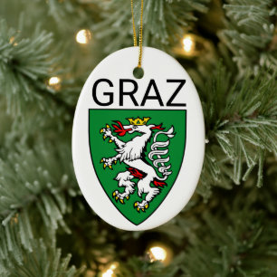 Coat of Arms of Graz - AUSTRIA Ceramic Ornament