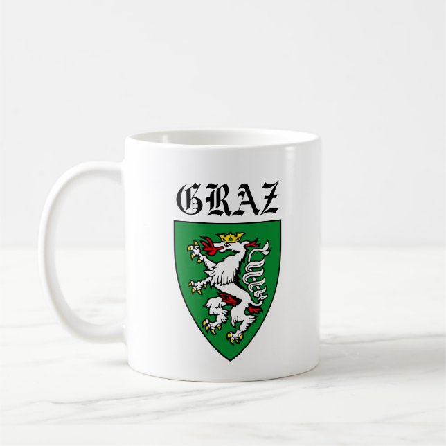 Coat of Arms of Graz - AUSTRIA Coffee Mug (Left)
