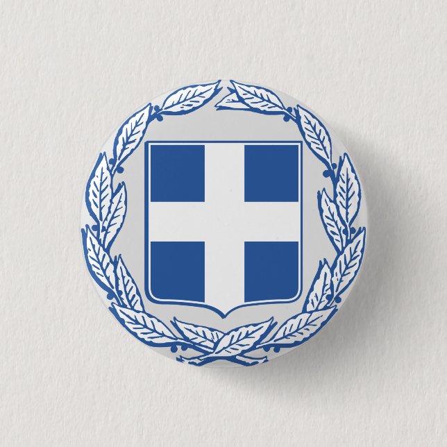 Coat of arms of Greece 3 Cm Round Badge (Front)