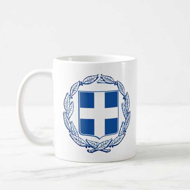 Coat of arms of Greece Coffee Mug (Left)
