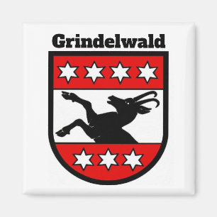 Coat of Arms of Grindelwald, Switzerland Magnet